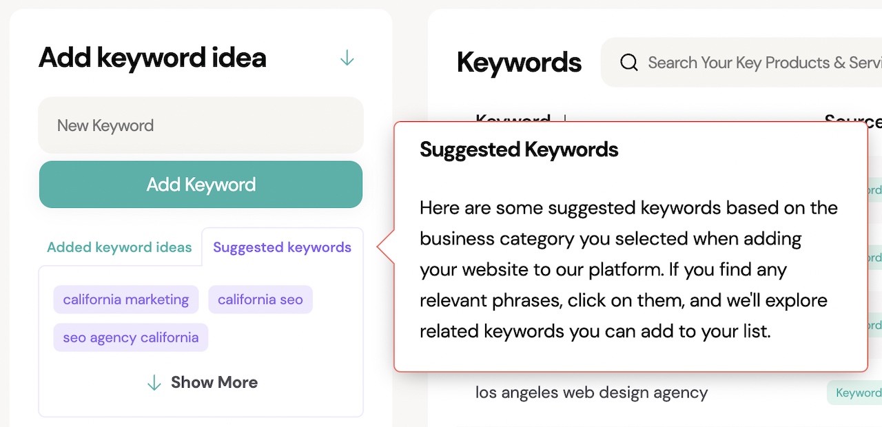 seo keywords for website